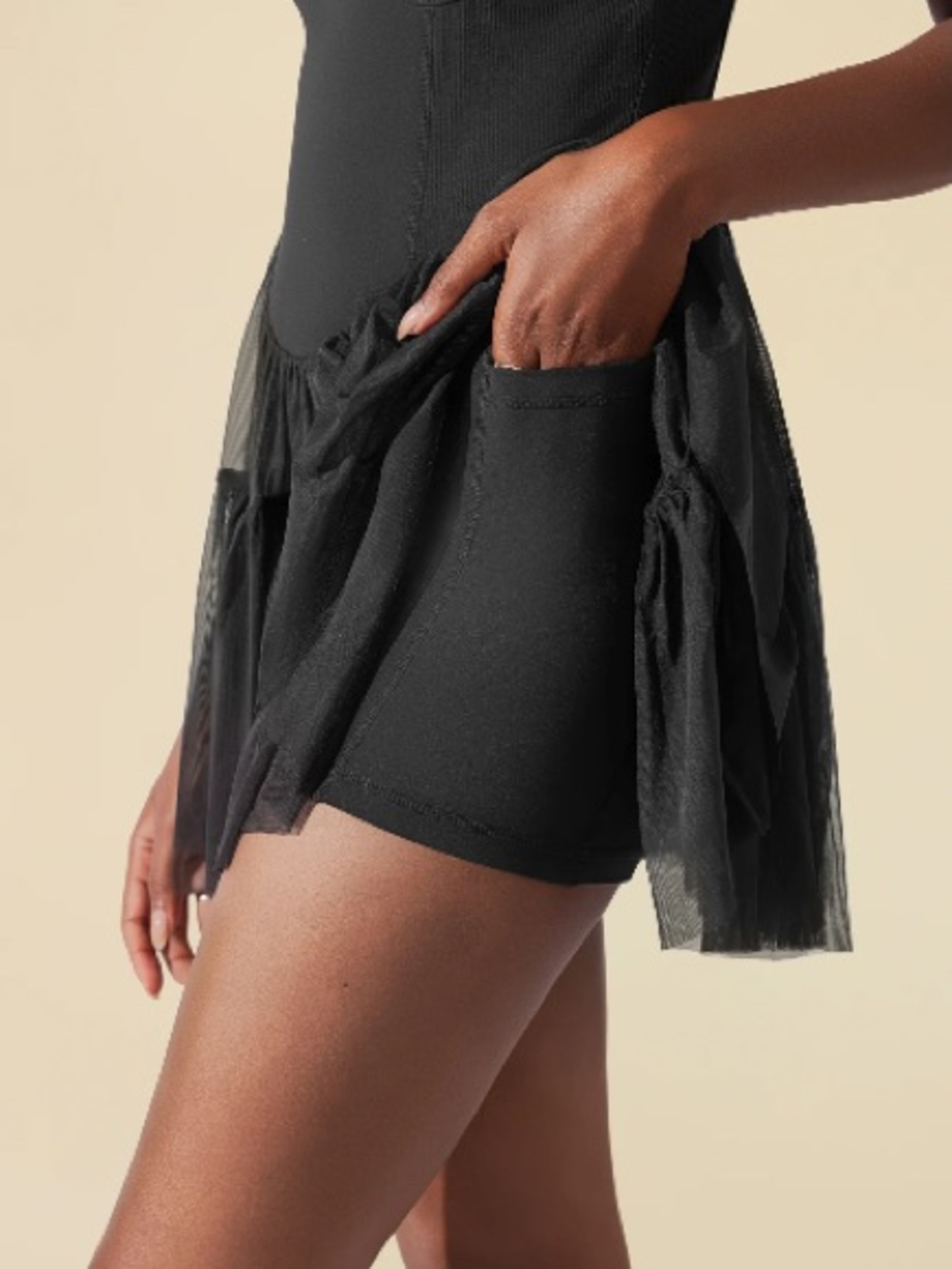 NWT POPFLEX Corset Pirouette Dress Black Size M - Picture 3 of 11